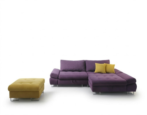 Eleganc Sofá esquinero en L de tela para sala de estar, sofás de diseño moderno.