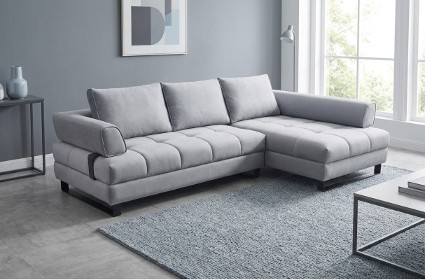 Sofá de esquina Sofás de lujo Sofás Muebles NUEVO Tela Cuero Sofá Sala de estar