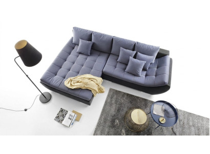 Sofás de diseño moderno, muebles de tela en forma de L para la sala de estar.
