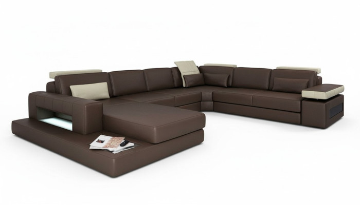 Sofá modular nuevo Sofá tapizado Sofá modular de diseño moderno en forma de U Sofá