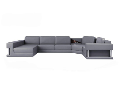 Muebles de sofá de esquina en forma de U, sofá, esquina tapizada, sofá de piel, nuevos muebles de sofá.
