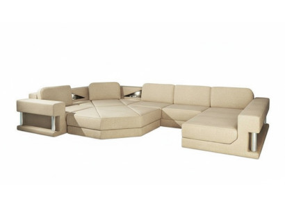 Sofá esquinero acolchado de tela Sofá Sofás en forma de U Sofá salón Muebles Nuevos