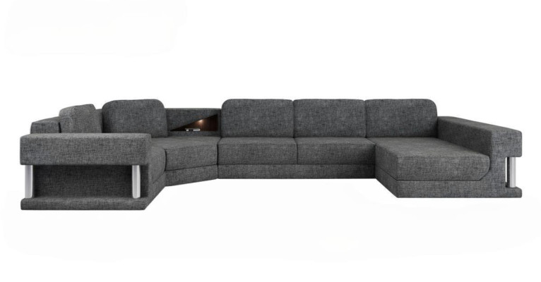 Sofá esquinero en forma de U con función de cama, sofá cama nuevo, paisaje de sala, sofá multifuncional.