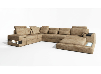 Sofá en forma de U Sofá tapizado Sofá Sofás Sofás Esquinas Muebles de diseño Nuevo.