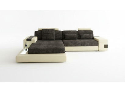 Sofá cama en forma de L, sofá esquinero, sofá acolchado, asiento esquinero, sofá moderno en forma de L grande.