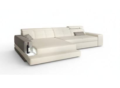 Eck L Form Sofá de tela Diseño de sofá de cuero Sofá esquinero Acolchado Sofá esquinero Asiento Sofá