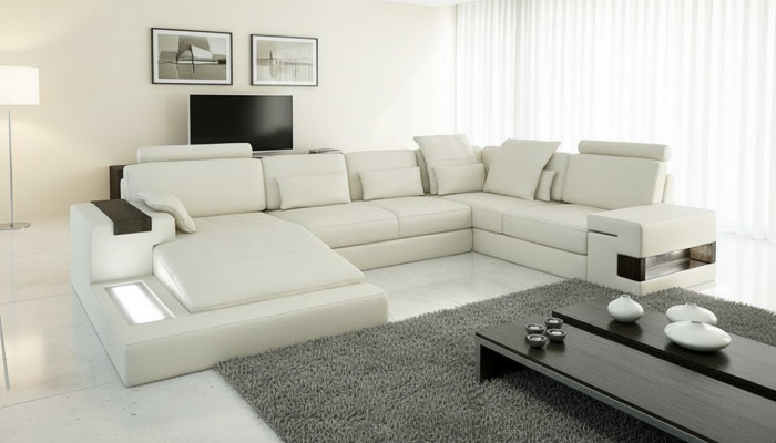 Sofá esquinero, paisaje de vida en casa, forma de U, sofá esquinero, sofá, diseño, tapicería, nuevo.