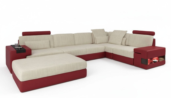 Conjunto de sofás en forma de U esquina sofá tapizado sofá esquina sofá de cuero sofás muebles nuevos
