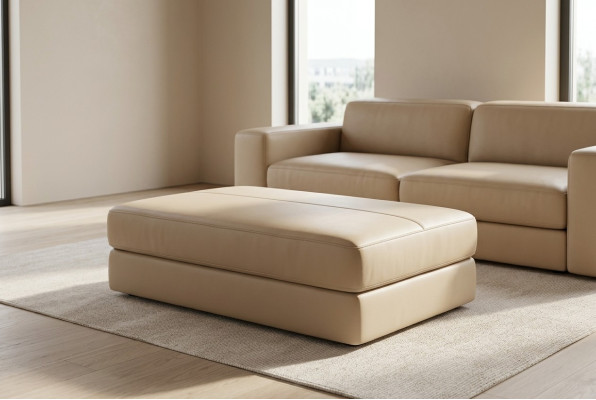 Taburete otomano, puff, taburete de diseño, banco tapizado para sala de estar, reposapiés.
