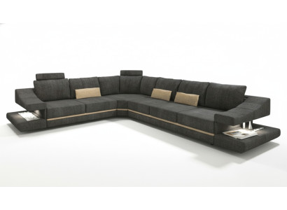 Textil de sala de estar nuevo L-Forma Asiento Sofá Cama Muebles Sofá Esquinero Sofá Mueble Tapizado