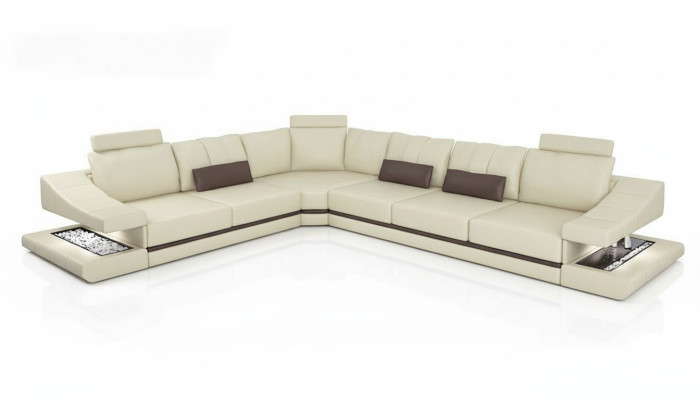 Sofás Esquina Sofá de esquinero Sofá Tapizado Salón Textil Forma de L Sofás