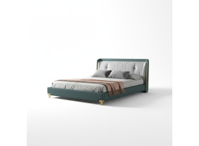 Cama doble Diseño de camas Acolchado Dormitorio 180x200cm Moderno Madera