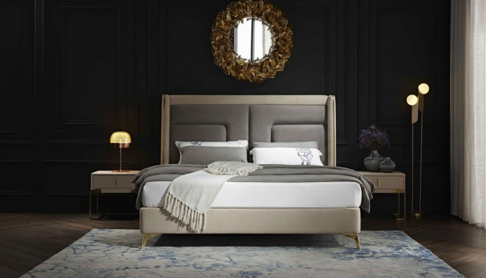 Camas 180x200 cm. Camas dobles de hotel. Dormitorios de lujo de diseño de cama.