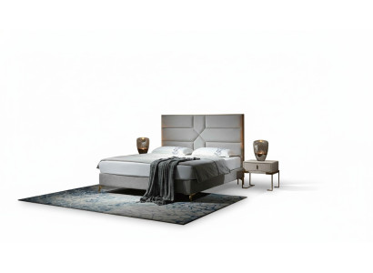 Cama de diseño de lujo tapizada doble con cama de hotel matrimonial 180x200cm dormitorio de dormir