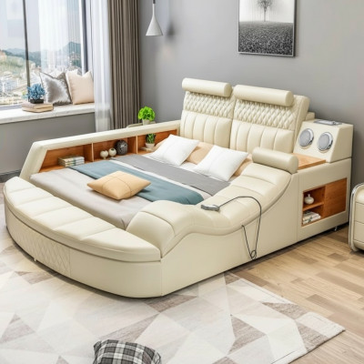 Cama multifuncional cama doble camas cama matrimonial cama tapizada dormitorio