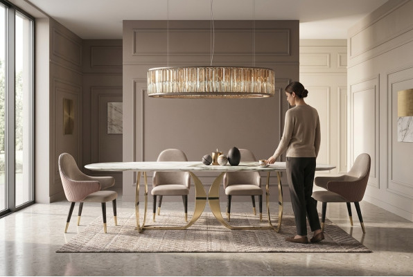 Mesa de comedor de acero inoxidable sala de estar cocina moderna mesas de diseño de metal