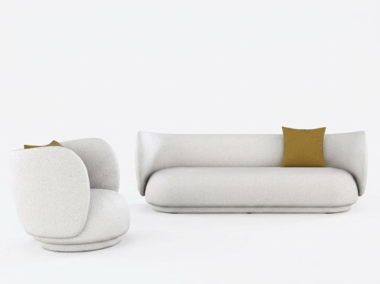 Sofá de 2 plazas Velvet Relax Diseño de asientos Sofá de salón Muebles de terciopelo