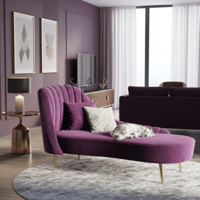 Chaise Lounge Liege Luxus Möbel Polster Liegen Sofa Relax Chaiselounge  Sofá chaise longue de lujo para descansar con cojines y tapizados.