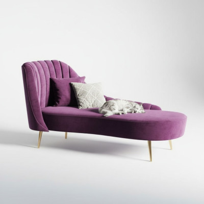 Chaise Lounge Liege Luxus Möbel Polster Liegen Sofa Relax Chaiselounge  Sofá chaise longue de lujo para descansar con cojines y tapizados.