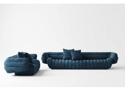 Sofá de terciopelo de 2 plazas, conjunto de salón de madera maciza con asientos relax, diseño de sofá lounge.