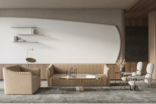 Conjunto de sofás de 3 plazas + 1 plaza, sofá de diseño de terciopelo relax, salón nuevo.