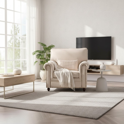 Sillón de tela Sofá de una plaza Muebles Relax Asiento Diseño Sofá Salón Textil estilo rural