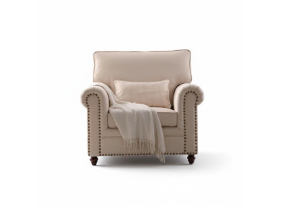 Sillón de tela Sofá de una plaza Muebles Relax Asiento Diseño Sofá Salón Textil estilo rural