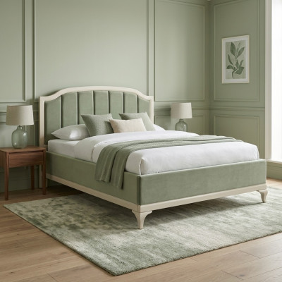 Diseño cama lujo doble hotel camas dormitorio cuero moderno tela 160*200cm.