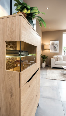Lujo Vidrio Moderno Vitrina Madera Armario de Diseñador Estantes para Vitrina Estantes Armarios