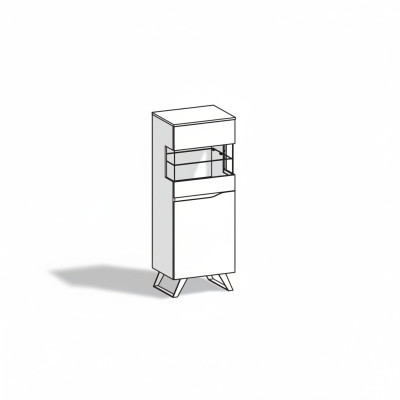 Vitrina de vidrio moderna de armario cómoda de madera armario de diseñador estantería de vitrina nuevo