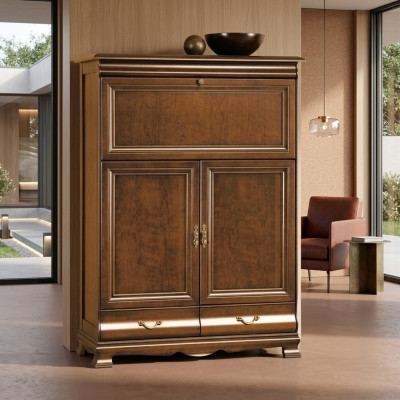 Cómoda Armario Armario Alto Diseño Cómodas Armarios Muebles 2 Puertas Madera Nuevo