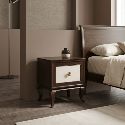 Mesilla de noche consolas dormitorio mesa auxiliar diseño moderno muebles madera noche.