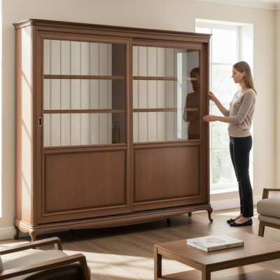 Muebles de lujo para oficina, armario de libros y archivadores de gran tamaño. Armario moderno, nuevo.