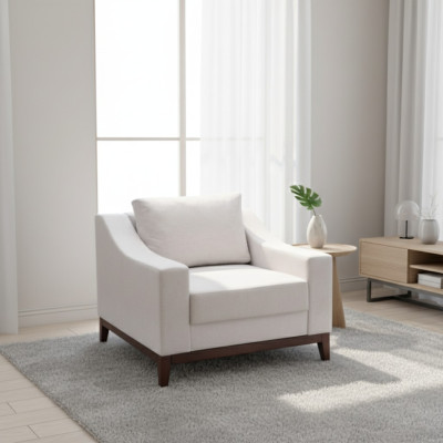 Sillón de relax Lounge de diseñador, moderno blanco, nuevo.