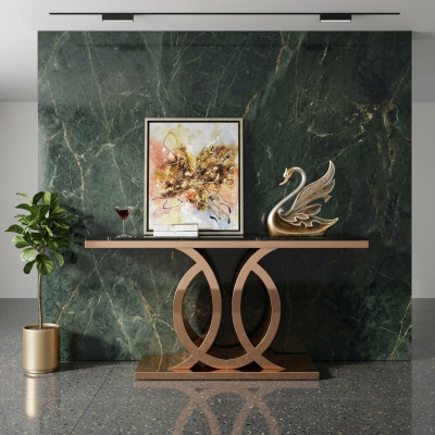 Mesa de consola de diseñador de madera Mesa consola Consolas de lujo