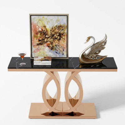 Mesa de consola de diseñador de madera Mesa consola Consolas de lujo