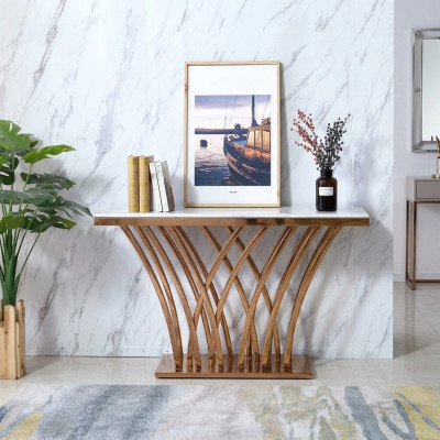 Mesa de consola consola de mesa mesita auxiliar mesa de metal mesas