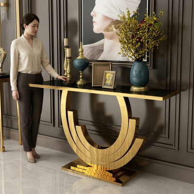 Mesa de consola de diseño de madera, aparador, mesa consola, consolas de lujo