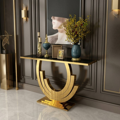 Mesa de consola de diseño de madera, aparador, mesa consola, consolas de lujo