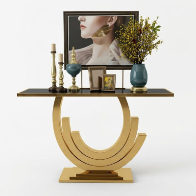 Mesa de consola de diseño de madera, aparador, mesa consola, consolas de lujo