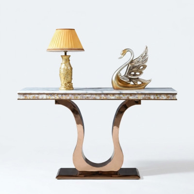 Diseñador de acero inoxidable Mesa de consola Mesa Consola Mesas de consola