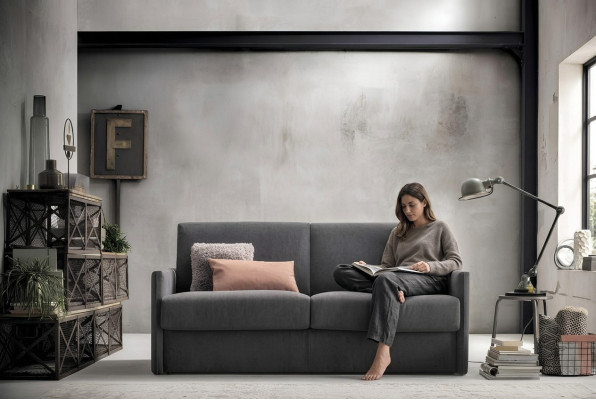 Diseño Sofá de 2 plazas Sofá Tapizado Tejido Sala de estar Textil Sofás Nuevos