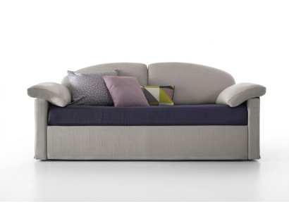 Sofá de diseño 3 plazas Tapizado de lujo en tela bicolor Muebles italianos