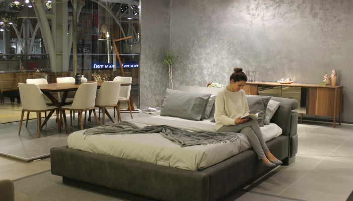 Diseño de cama Cama doble Camas de lujo Muebles de dormitorio tapizados Nuevos