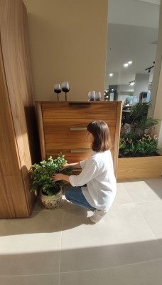 Cómoda de dormitorio de lujo con 4 cajones, armario de madera diseño muebles madera nuevo.