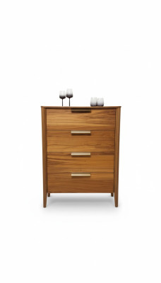 Cómoda de dormitorio de lujo con 4 cajones, armario de madera diseño muebles madera nuevo.