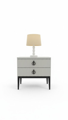 Mesa auxiliar de lujo para el dormitorio 2x Mesitas de noche elegantes 2x