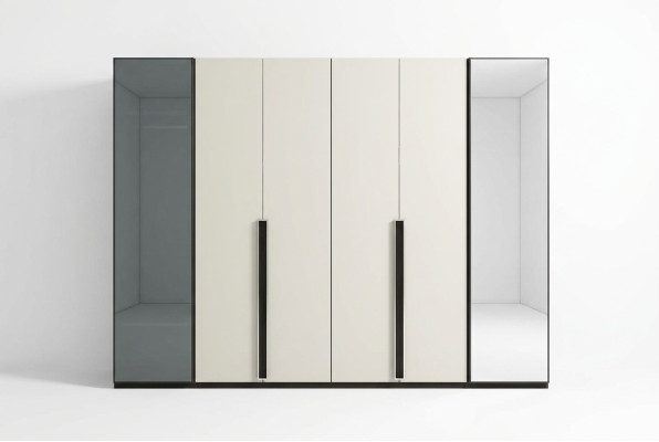 Diseñador de armarios armario con espejo dormitorio muebles de lujo de madera nuevo