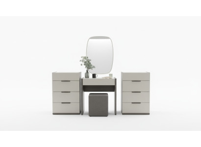Diseño tocador con espejo muebles de dormitorio de lujo taburete 3 piezas nuevo