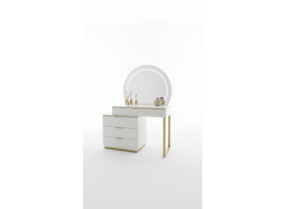 Diseño de tocador con espejo Muebles de lujo para el dormitorio 2 piezas Nuevo